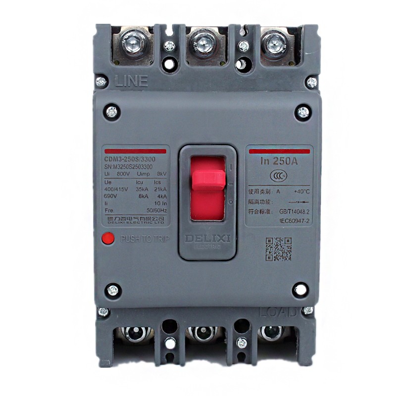 断路器 德力西电气/DELIXIELECTRIC CDM3-250S/3300 250A 3P 断路
