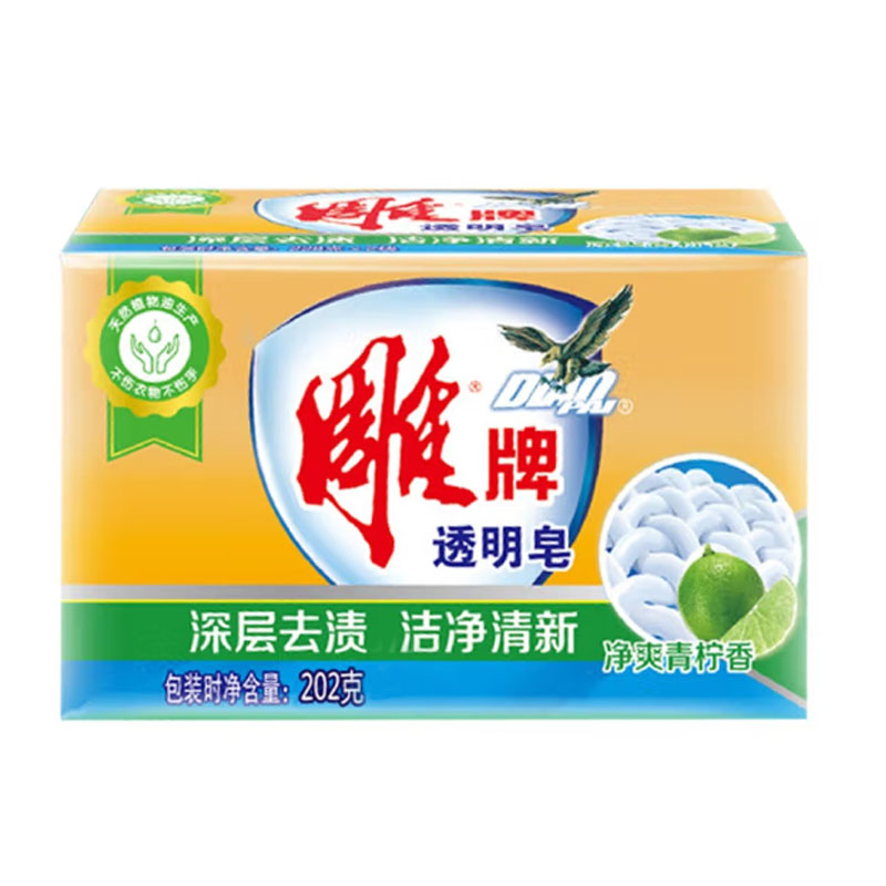 香皂/肥皂 雕牌/DIAOPAI 果香型 任何肤质 202g 1块