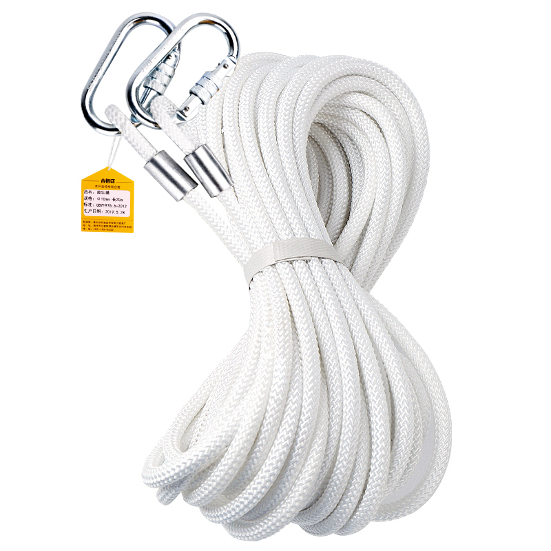 援邦/YUANBANG YB-TS-90 逃生绳钢丝绳90米 O型扣