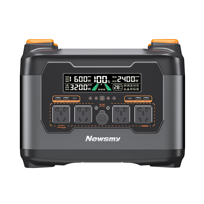 Newsmy纽曼S2400快充大功率户外储能电源2400W功率2048Wh大容量露营自驾游户外作业便携式电源