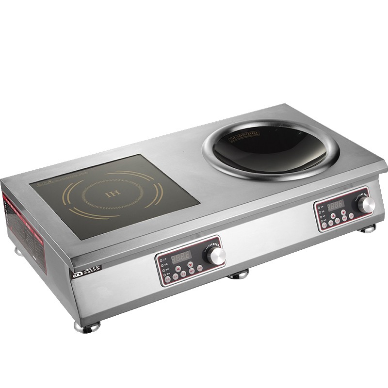 电磁炉 圣托/shentop STC-35Z 台式 按键式 整版触控 2个 不锈钢色