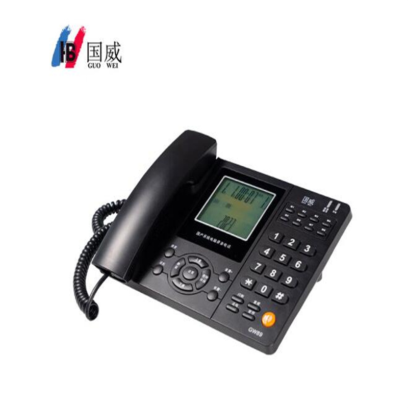 普通电话机 国威/HB GW88 有线 座式 黑色