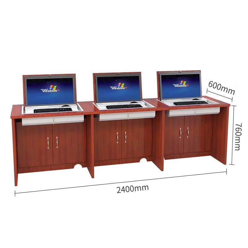 办公电脑桌 中伟/ZHONGWEI 胡桃色