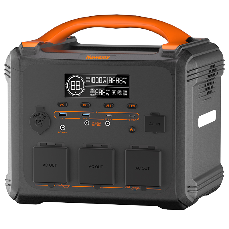 Newsmy纽曼S1260快充户外电源1200W功率1260Wh容量露营自驾游移动储能电源