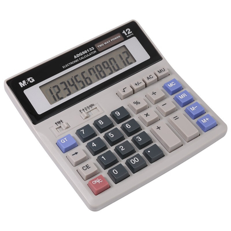 计算器 晨光/M&G ADG98133 台式机 双电源 12位