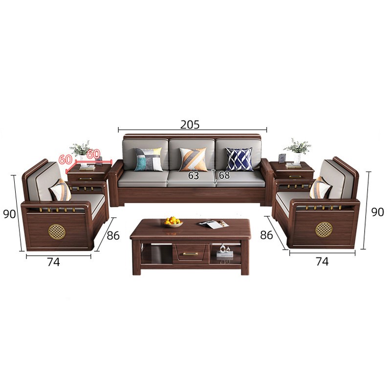 通用沙发 中伟/ZHONGWEI 实木沙发 I型 5 科技布