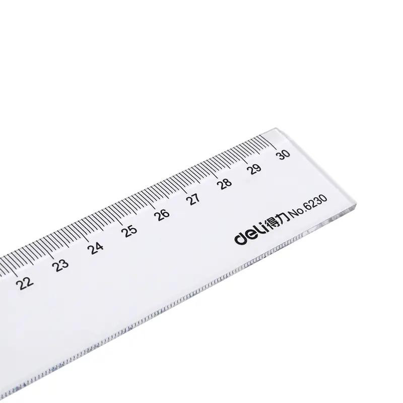 直尺 得力/deli 6230 30 1 透明 塑料