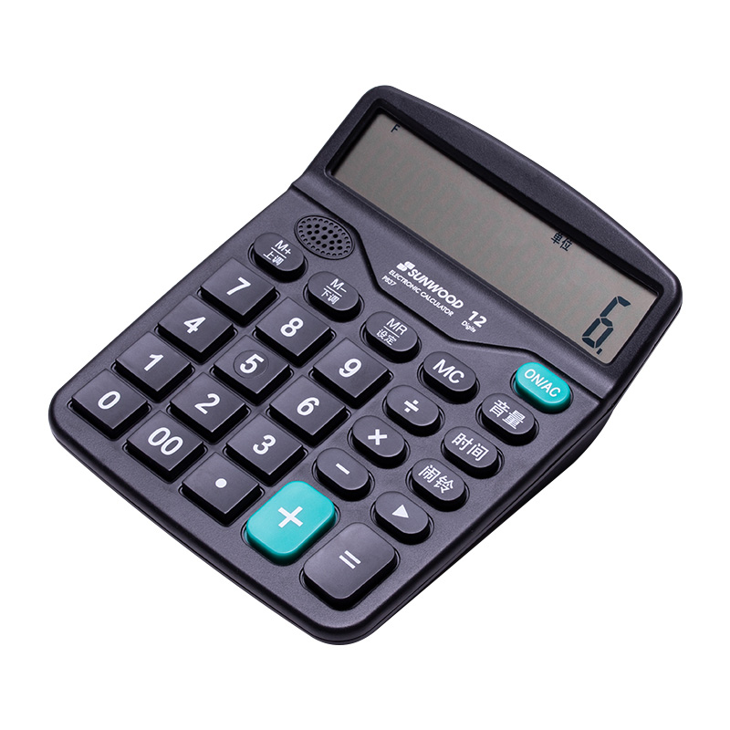 三木 P837 语音型计算器 12位 黑色（计价单位：个）