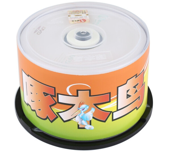  啄木鸟 DVD-R 光盘/刻录光盘/空白光盘/刻录碟片/ 16速 4.7G 白系列 桶装50片 刻录盘
