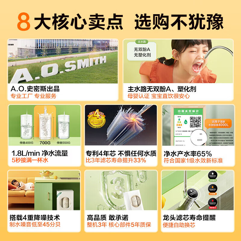净水器 佳尼特/CHANITEX CXR700-A1 厨下式 3级
