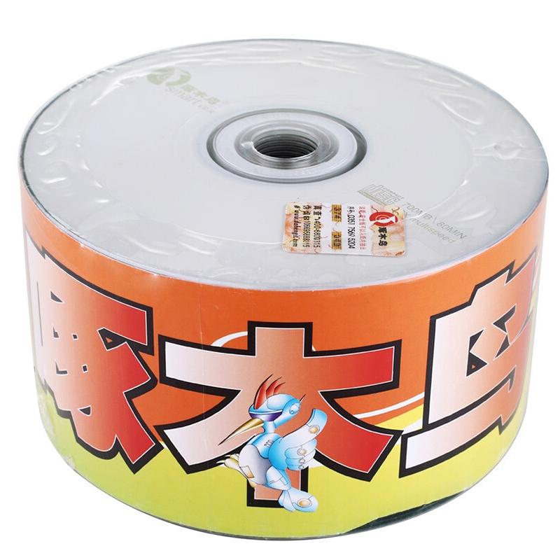  啄木鸟 CD-R 光盘/刻录光盘/空白光盘/刻录碟片/ 52速 700M 白系列 热缩膜包装50片 不带桶 刻录盘