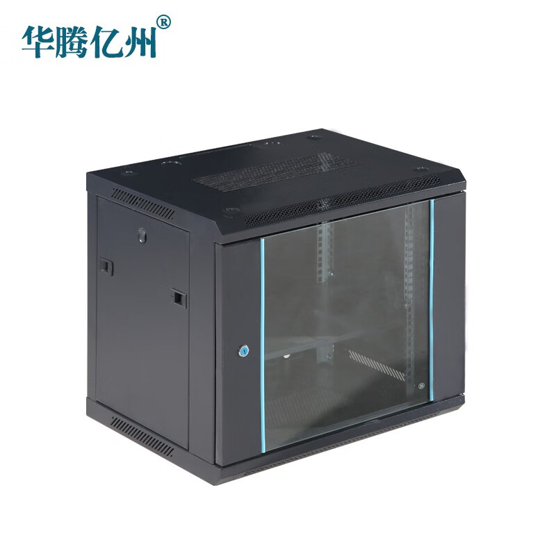 华腾亿州 MT6409 加厚网络机柜 墙柜交换机弱电监控功放家用商用9U壁挂小机柜