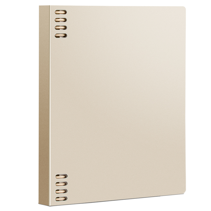 三木(SUNWOOD) 1388 不硌手横线复古8孔活页笔记本可替换附索引页  米色 B5/120页 