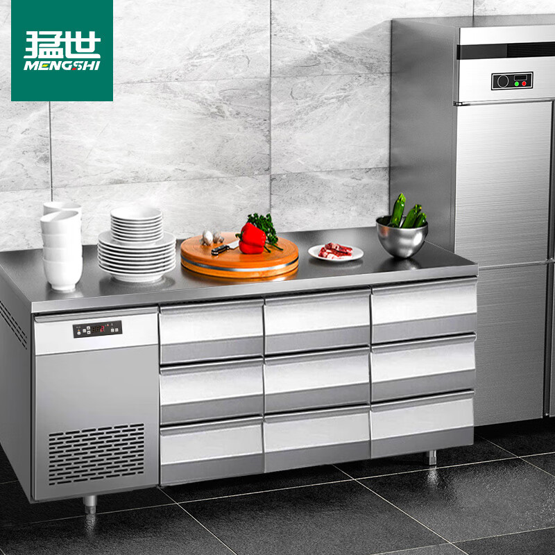 冰柜 猛世 100051849621 多门 450L 无级 电脑控温 银色 风冷