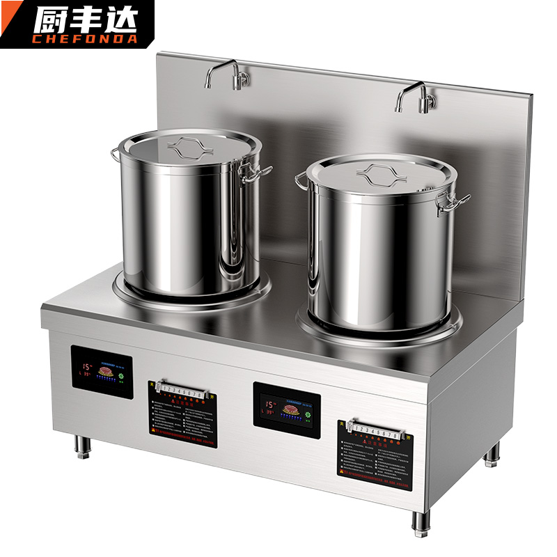 电磁炉 厨丰达 CFD-ST8 落地式 滑控触摸式 一体面板 2个 不锈钢色