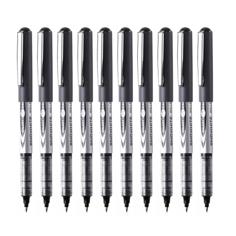 办公用笔 白雪/SNOWHITE PVR-155 0.5mm 黑色 10