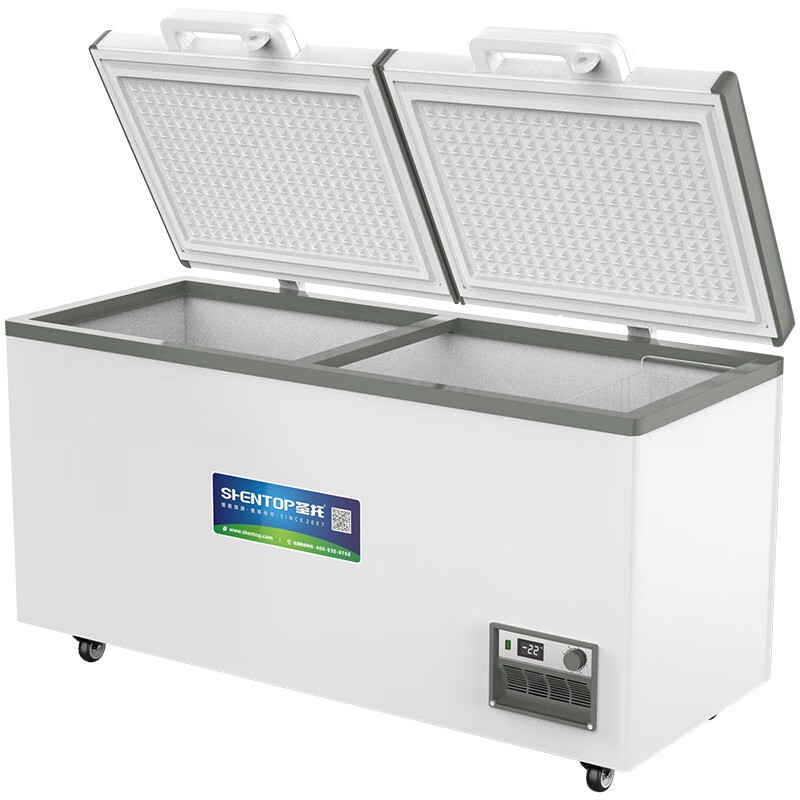 冰柜 圣托/shentop STLW-C888 双门 820L 3级 机械控温 白色 直冷