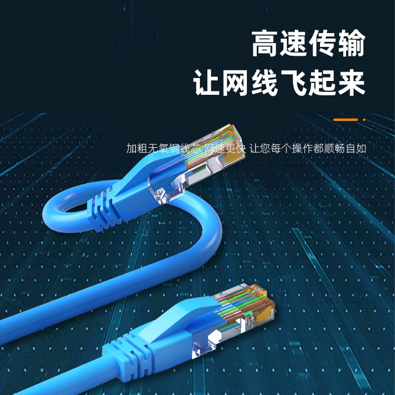 网线 柏森德 BSD-L6010C 1 蓝色 非屏蔽