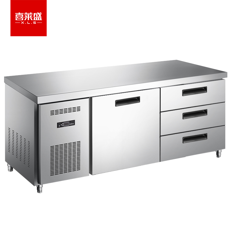 冰柜 喜莱盛 100025799117 四门 410L 无级 电子控温 银色 风冷