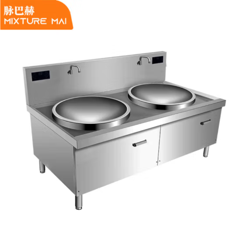 电磁炉 脉巴赫 ZSYD-YCDC-S800 台式 磁控式 一体面板 2个 不锈钢色