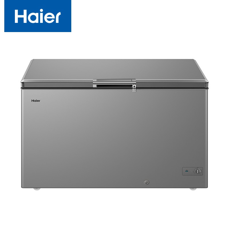 冰柜 海尔/Haier BC/BD-429GHPT 顶开门 429L 1级 机械控温 灰色 直冷