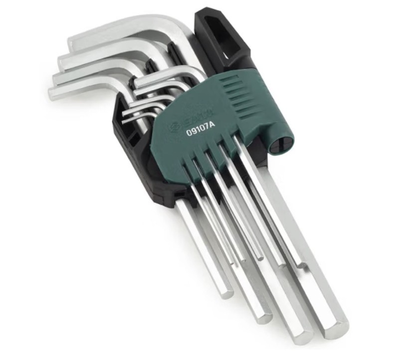 扳手 世达/SATA 09107A 内六角扳手套装 铬钒合金钢 9