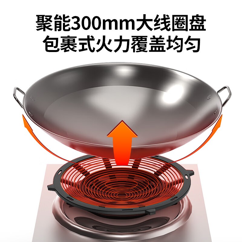 电磁炉 圣托/shentop STB-CA35 台式 旋钮式 圆形面板 1个 黑色