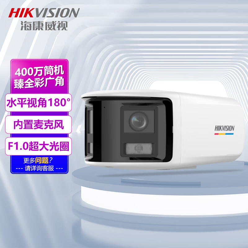 监控摄像头 海康威视/HIKVISION DS-2CD3T47WDP2V2-L 彩色 400 硬盘
