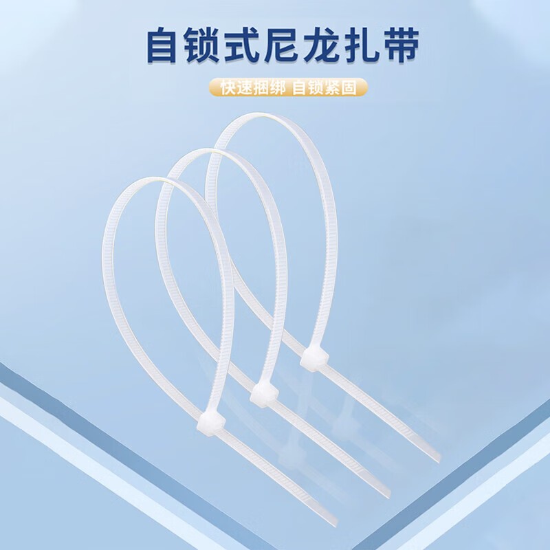 扎带 盛浦 S-ZDW-4.6*250mm 白色 100
