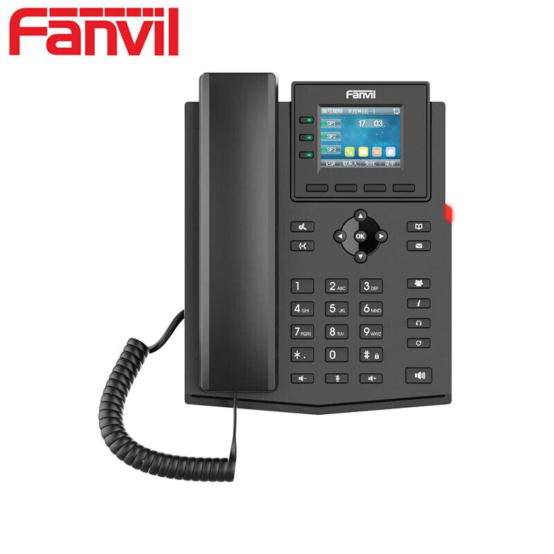 电话机 方位/Fanvil X303G 有线 座式+壁挂式 黑色