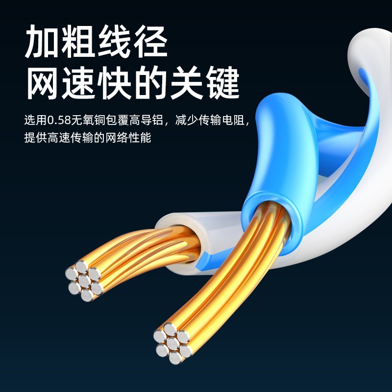 网线 柏森德 BSD-CPY6-B40 40 白色 非屏蔽