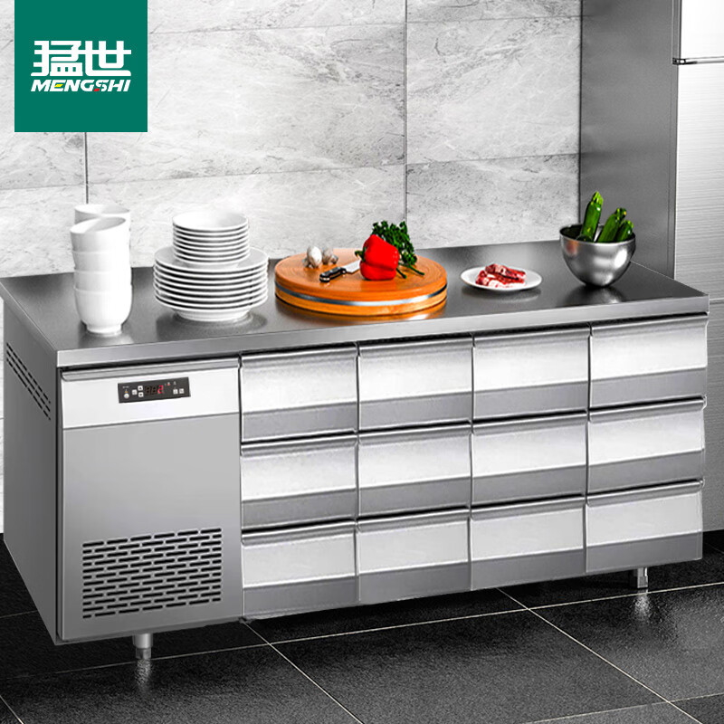 冰柜 猛世 100069034261 多门 500L 无级 电脑控温 银色 风冷