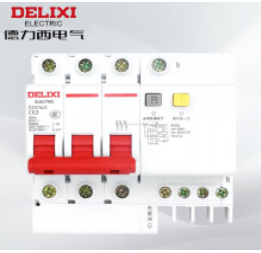 小型漏电断路器DZ47sLE 3P+N（N极直通） C 63A