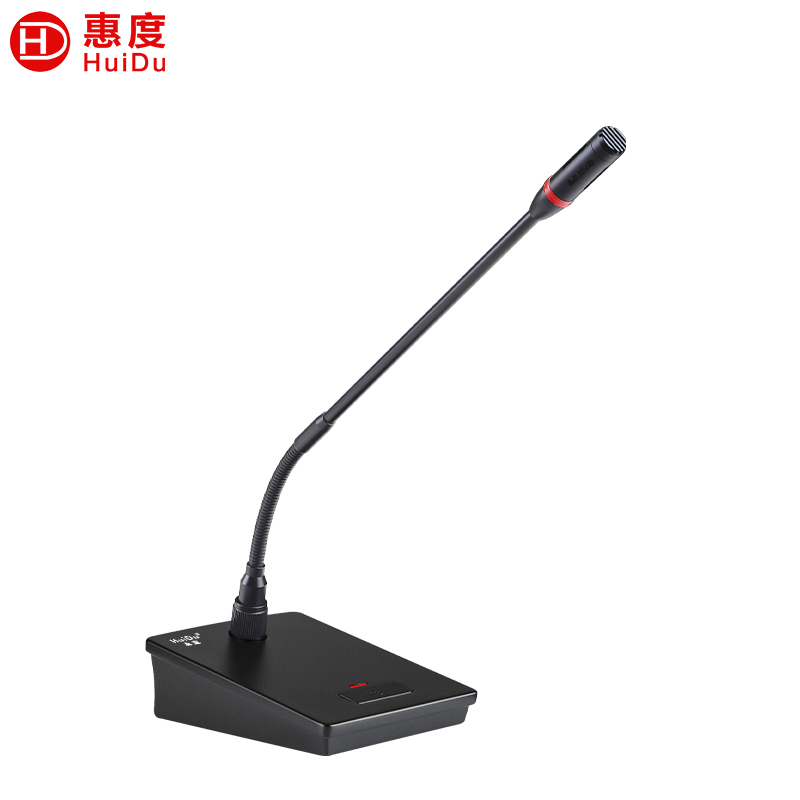 惠度（HuiDu）HD-667M专业有线会议电容麦克风桌面演讲话筒方管鹅颈款卡侬接口48V供电调音台麦克风