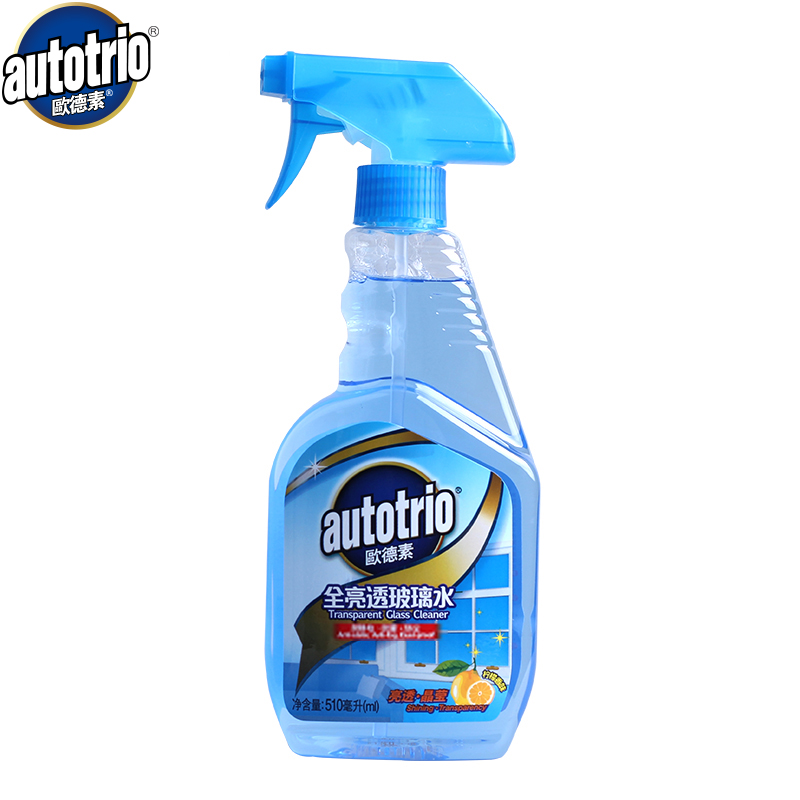 欧德素（AUTOTRIO）全亮透玻璃水AU-28507 玻璃清洁剂 车家擦玻璃水 净亮净窗液去水渍垢玻璃水 510ml