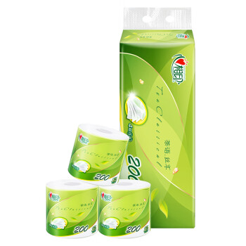 心相印 卷纸有芯 商务酒店卫生纸卷筒纸 厚韧4层加厚200g*10卷 BT2610