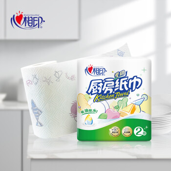 KT102（提装）心相印2粒装75节印花厨房纸巾单提装