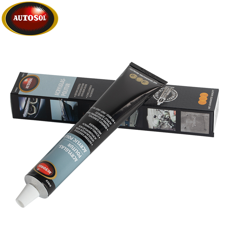 欧德素（AUTOSOL）亚克力擦亮膏 抛光膏 有机玻璃划痕去污修复剂 亚克力起雾修复清洁剂 75ml