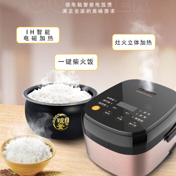 荣事达电饭锅5L立体IH电磁加热大火力快速煮家用智能电饭煲 RFB-IH50L