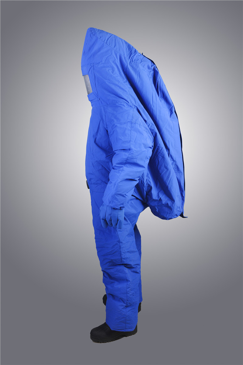海安特 防冻服  冷库防寒耐低温工作服冬季极寒LNG连体液氮防护服含靴子手套 XL码带背囊 43码