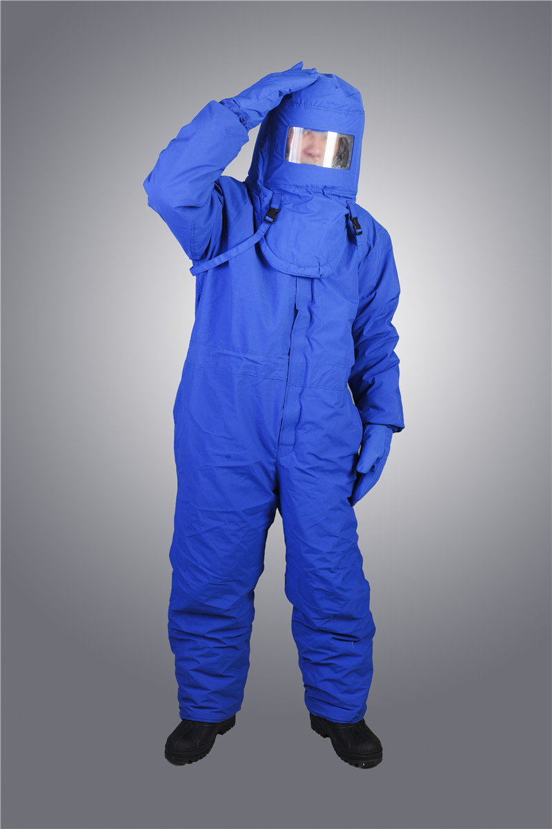 海安特 防冻服  冷库防寒耐低温工作服冬季极寒LNG连体液氮防护服HAT-DW-B 含靴子手套 L码不带背囊 42码