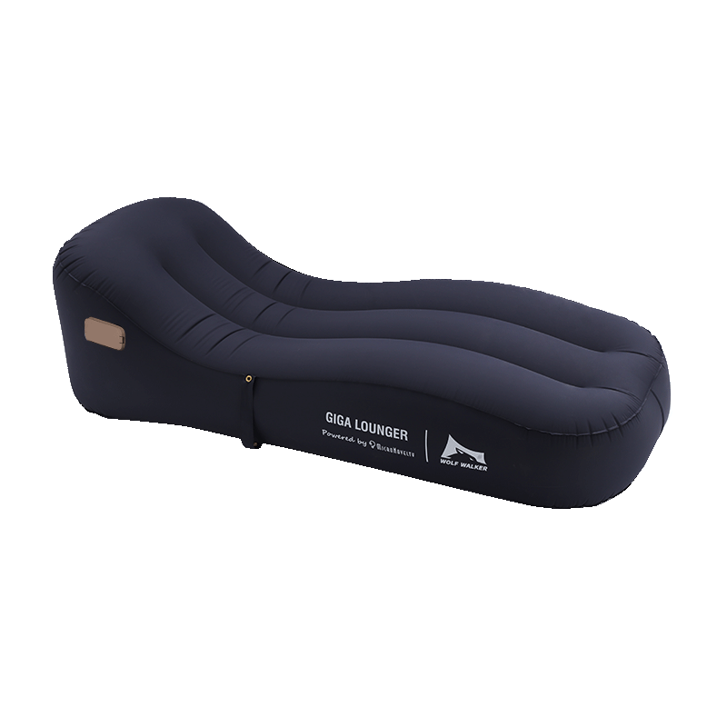 狼行者 户外自动充气懒人沙发椅充气床垫单人家用便携午休午睡-藏青色 藏青色LXZ-4321-1101升级款