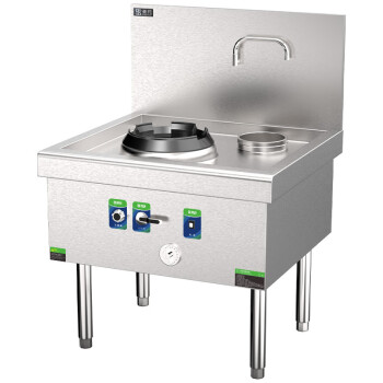 圣托（Shentop）燃气猛火灶商用饭店用 酒店不锈钢液化气大炒灶 节能单头单尾小炒炉 STRA-XS09