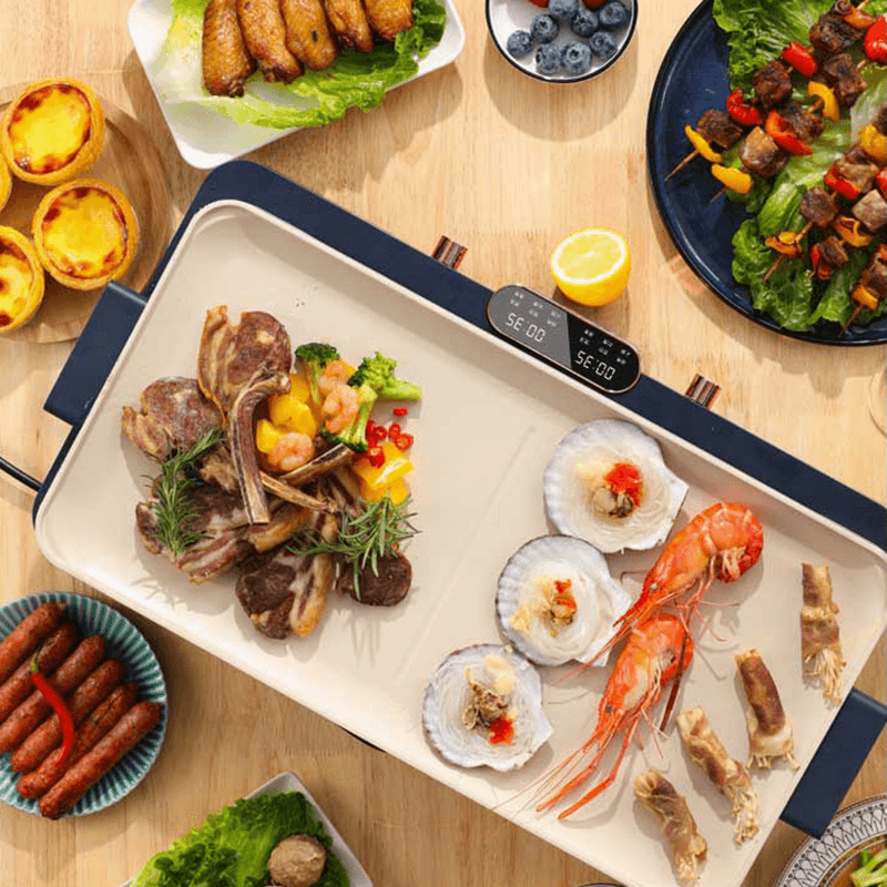 CIH多用途锅 聚嗨烤盘 网红锅 多功能锅 料理烧烤火锅一体锅 电煮锅电火锅多功能料理锅多用锅一体锅 【2000W聚嗨烤盘】大烤盘双控多功能 京 东 价 ￥ 降价通知 累计评价  0 促　　销 展开促销  增值业务