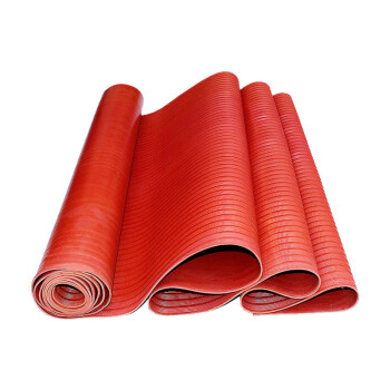 金能 JN-jdrf-YK/6mm 15kv 绝缘胶垫 15kv红色条纹6mm 1*10m1卷