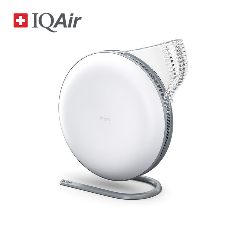 IQAir桌面空气净化器小型办公室个人便携式随身除花粉过敏原 除尘 原装进口 Atem Desk白色