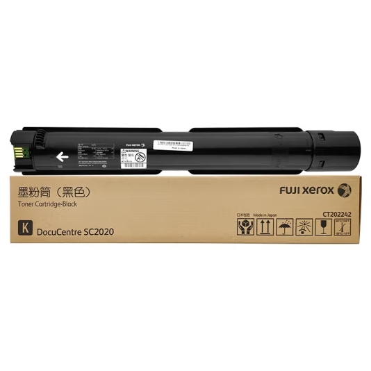 富士胶片（原富士施乐）sc2020原装墨粉施乐2020da黑色彩色粉盒 黑色标准墨粉CT202242