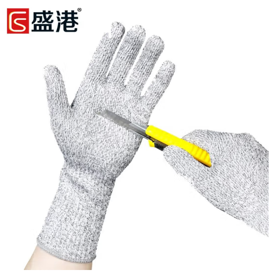 盛港（SHENGGANG）加长防切割-501防割防刺伤手套 5级防切割手套 1付装