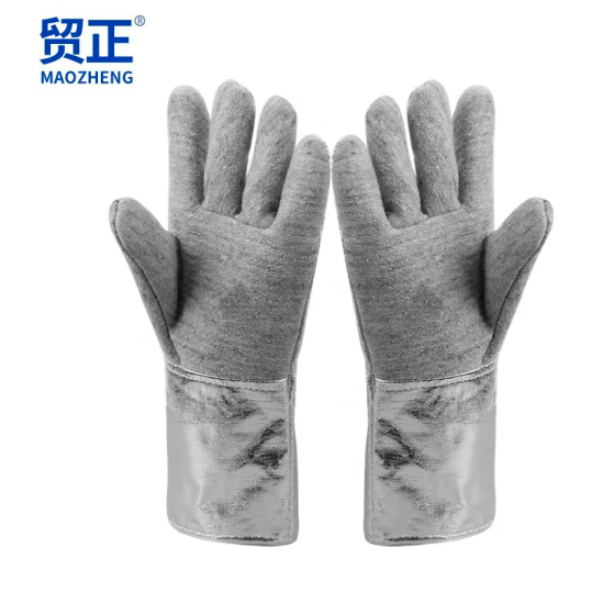 贸正 600-800度耐高温手套38cm 芳纶密织铝箔防烫隔热拼接款 MZS-GR40