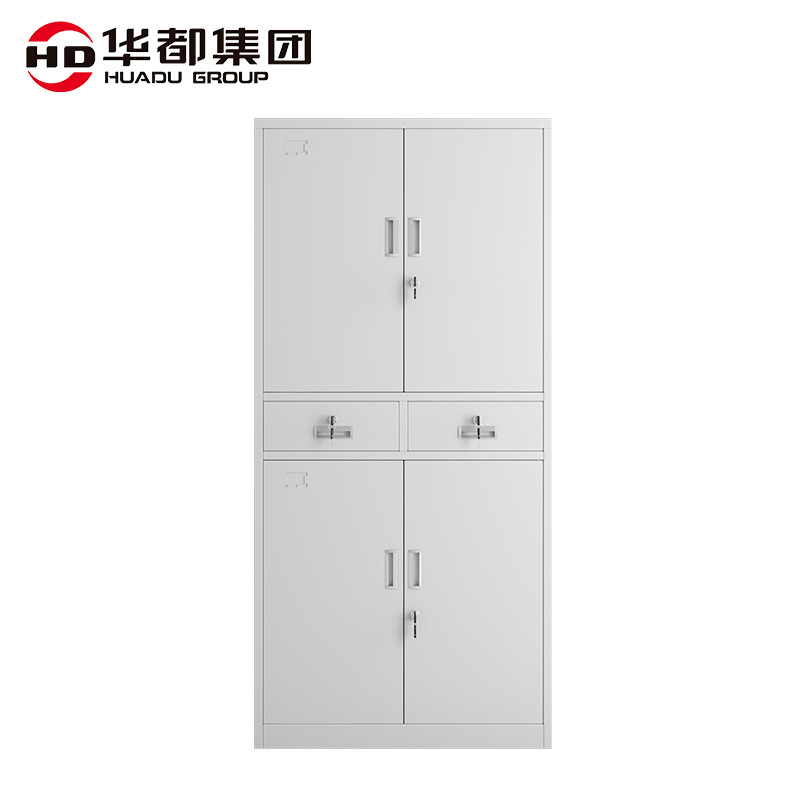华都 HDDS-06  轻惠型中二斗铁门柜  1800*850*390mm